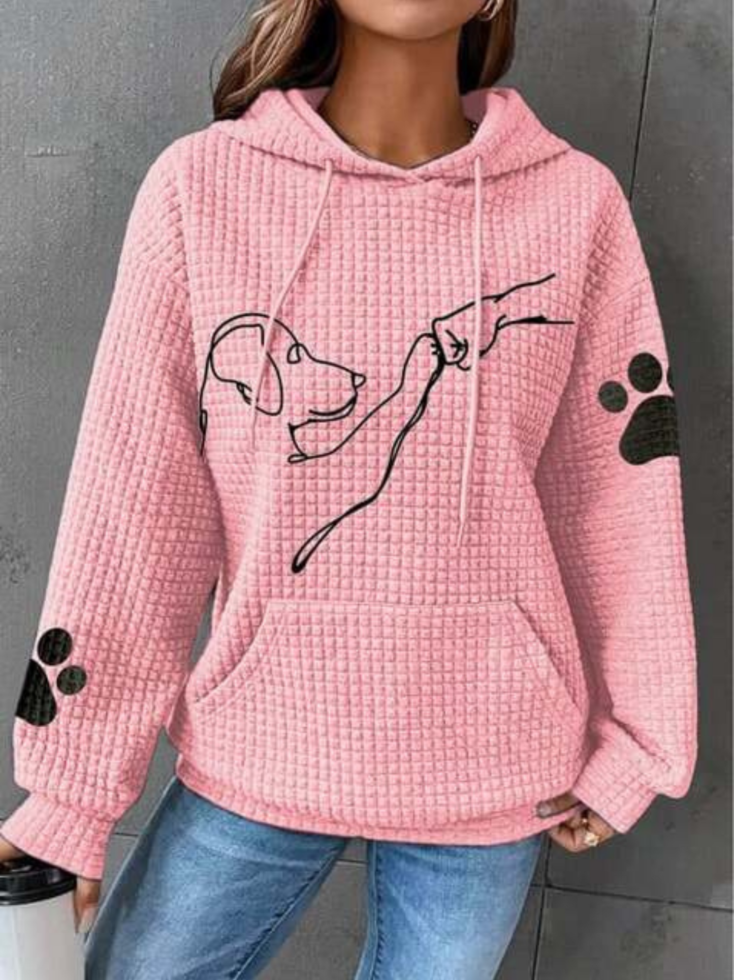 Hoodie mit Hundeprint für Damen | Langarm 3