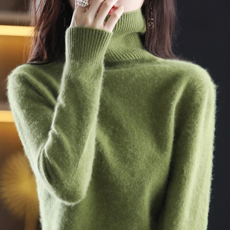 Kaschmirpullover Damen | Stehkragen, Taillierte Passform | Winter 5