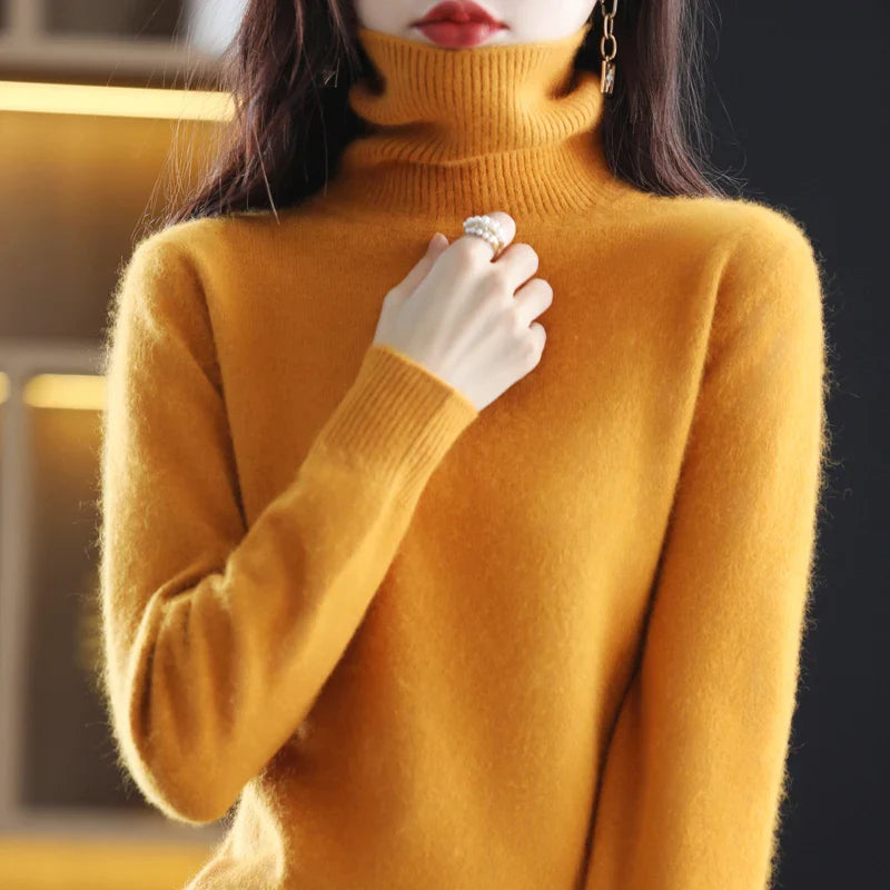 Kaschmirpullover Damen | Stehkragen, Taillierte Passform | Winter 6