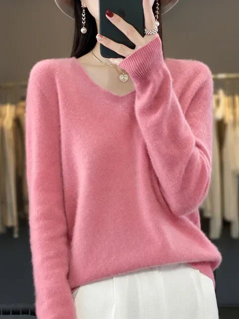 Kaschmirpullover für Damen | V-Ausschnitt 3