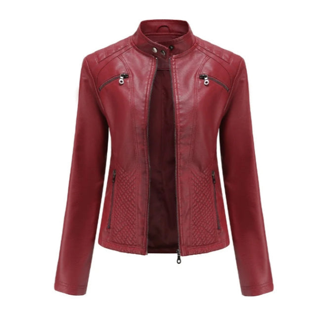 Klassische Lederjacke für Damen | Zeitlose Passform 3