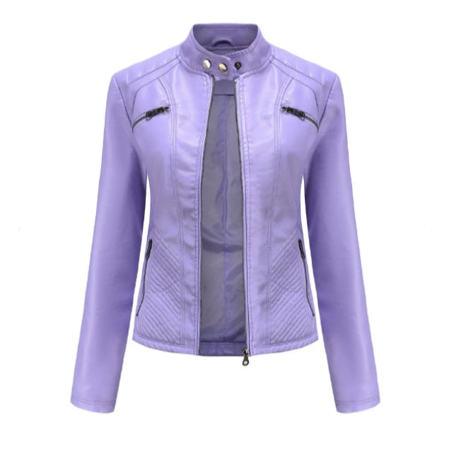Klassische Lederjacke für Damen | Zeitlose Passform 5