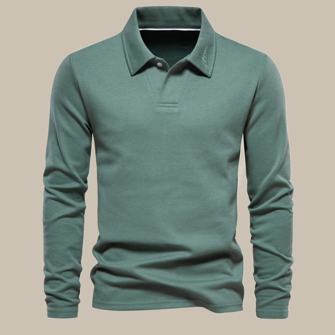 Langarm-Poloshirts für Herren | Bequeme Passform 3