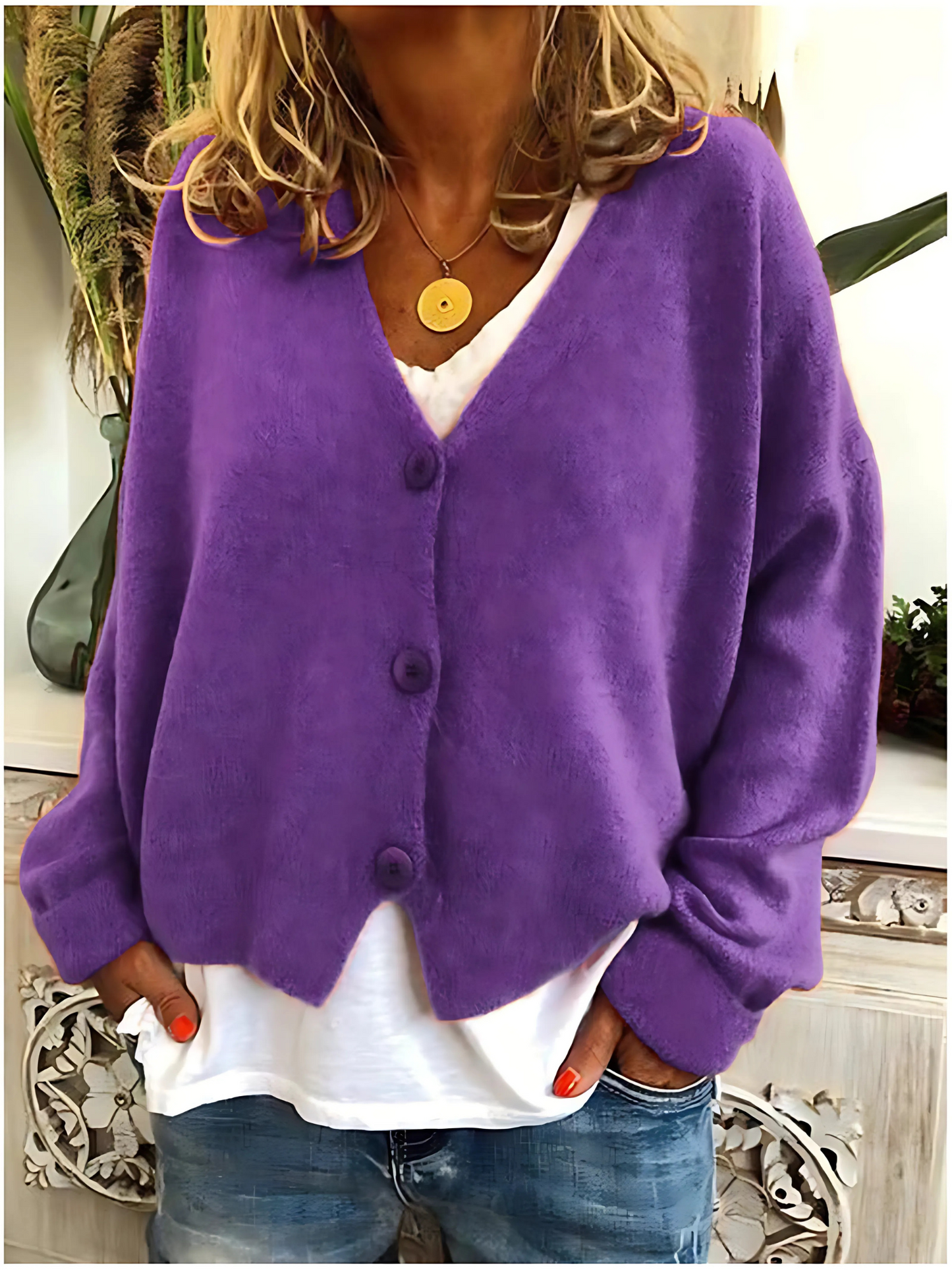 Langer Cardigan für Damen | Relaxed Fit 4