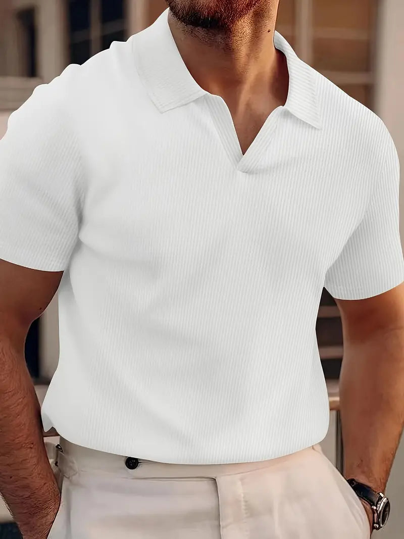 Lässiges Kurzarm-Polohemd für Herren 4