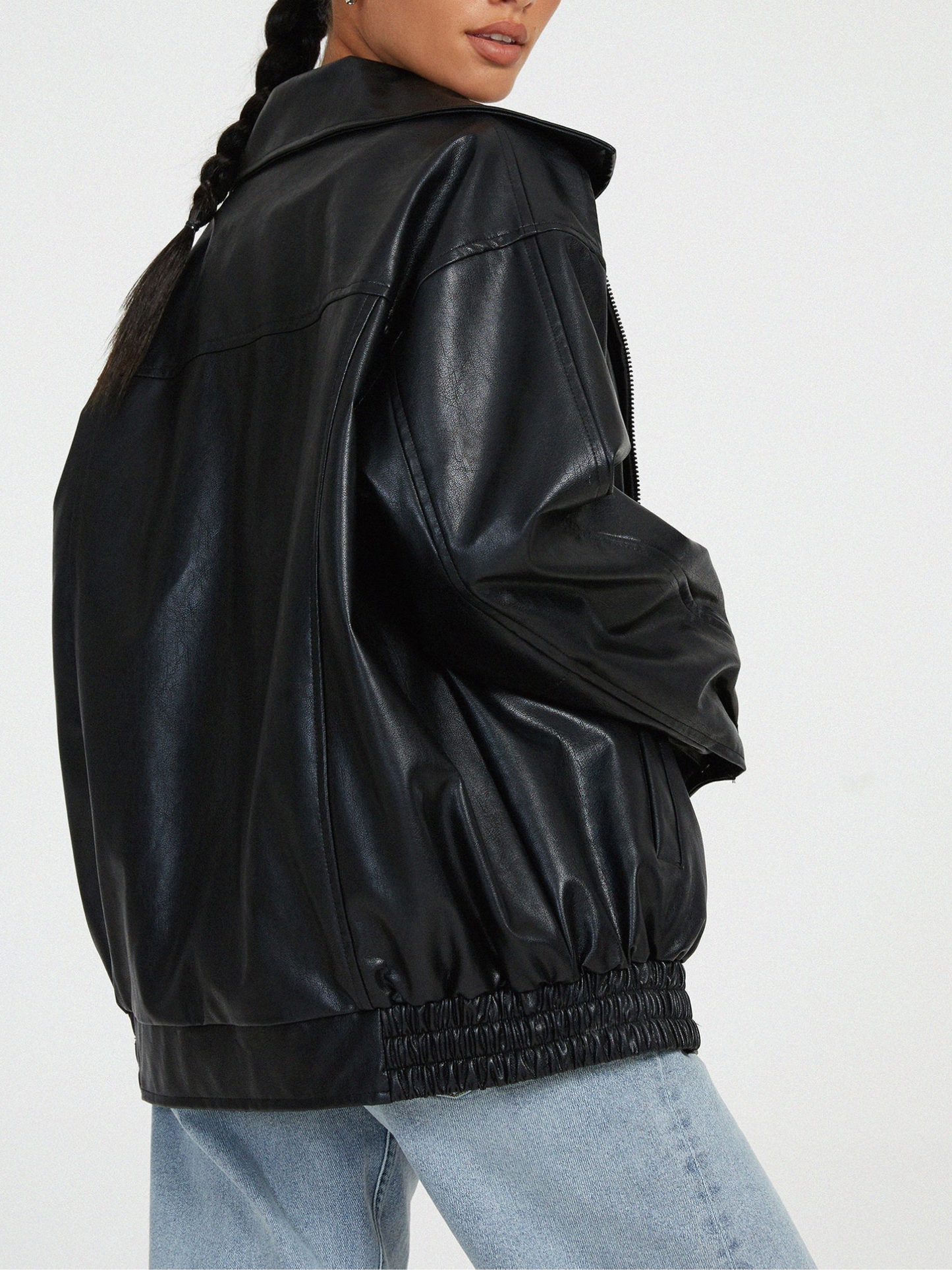 Lederjacke Damen | Oversized Passform | Winter 2