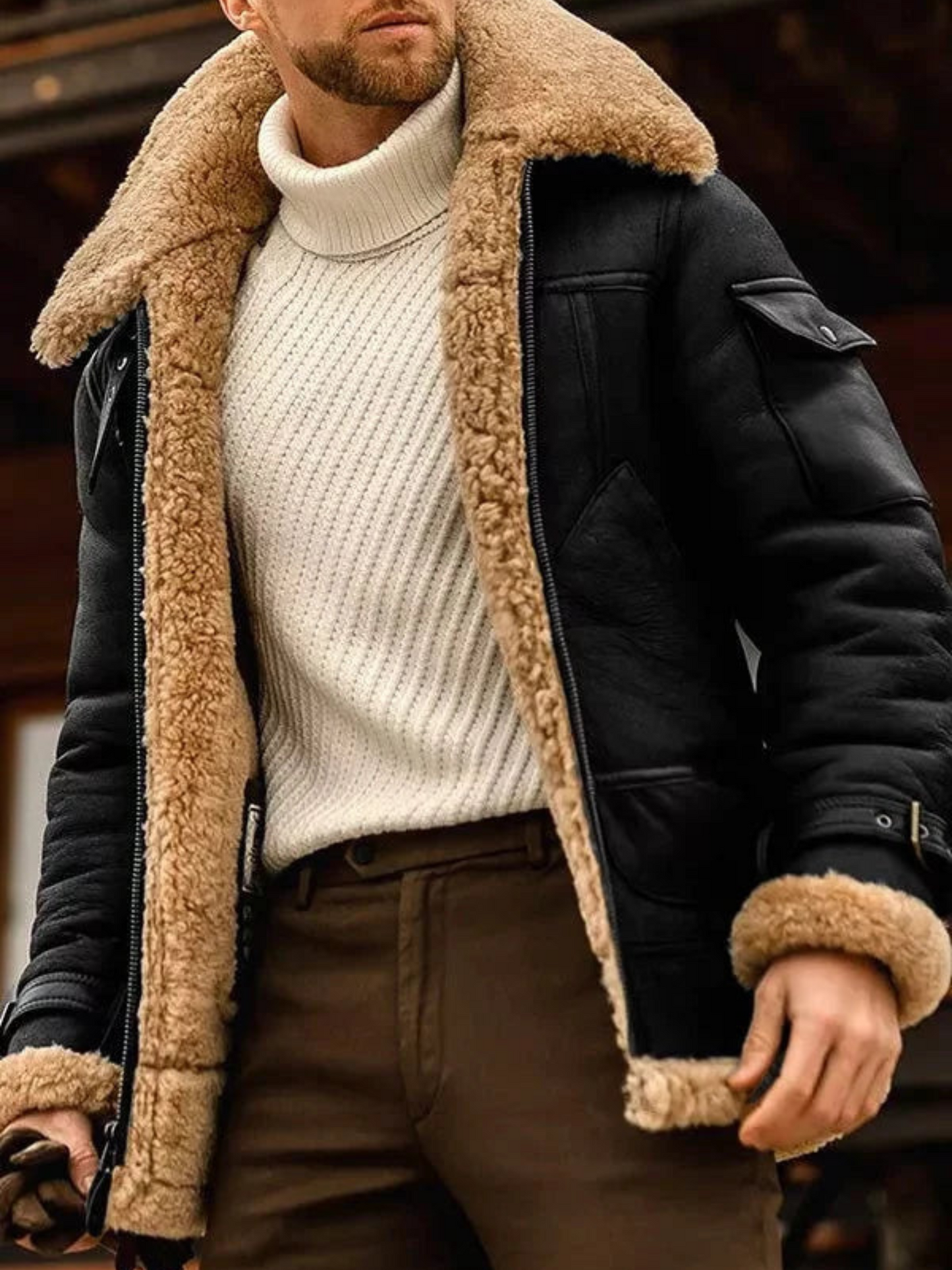 Lederjacke für Herren, Regular Fit | Winter 1