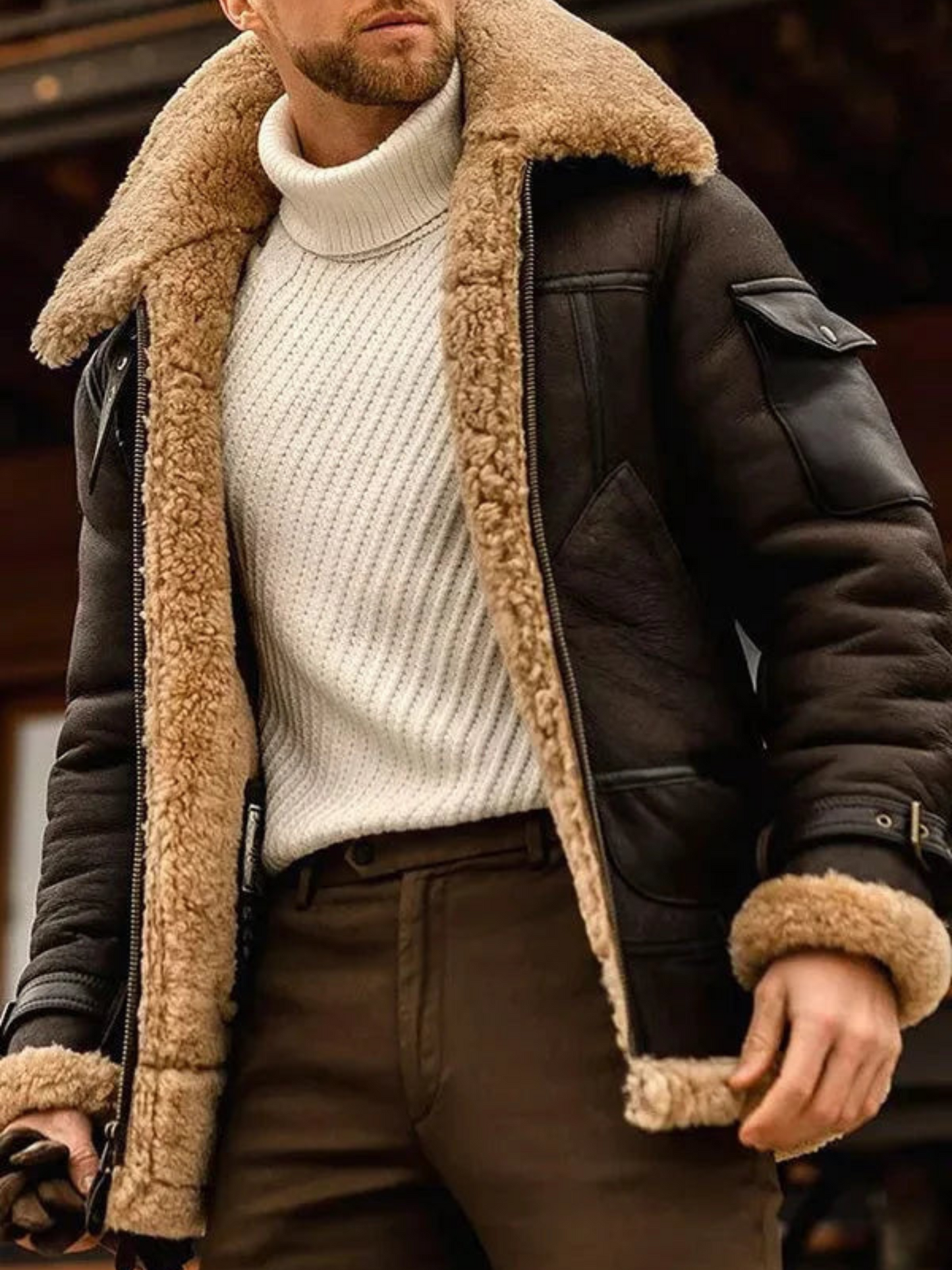 Lederjacke für Herren, Regular Fit | Winter 3