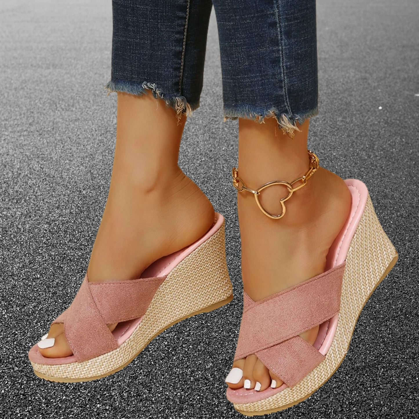 Leichte Riemchensandalen mit weicher Sohle und luftiger Passform | Rosa