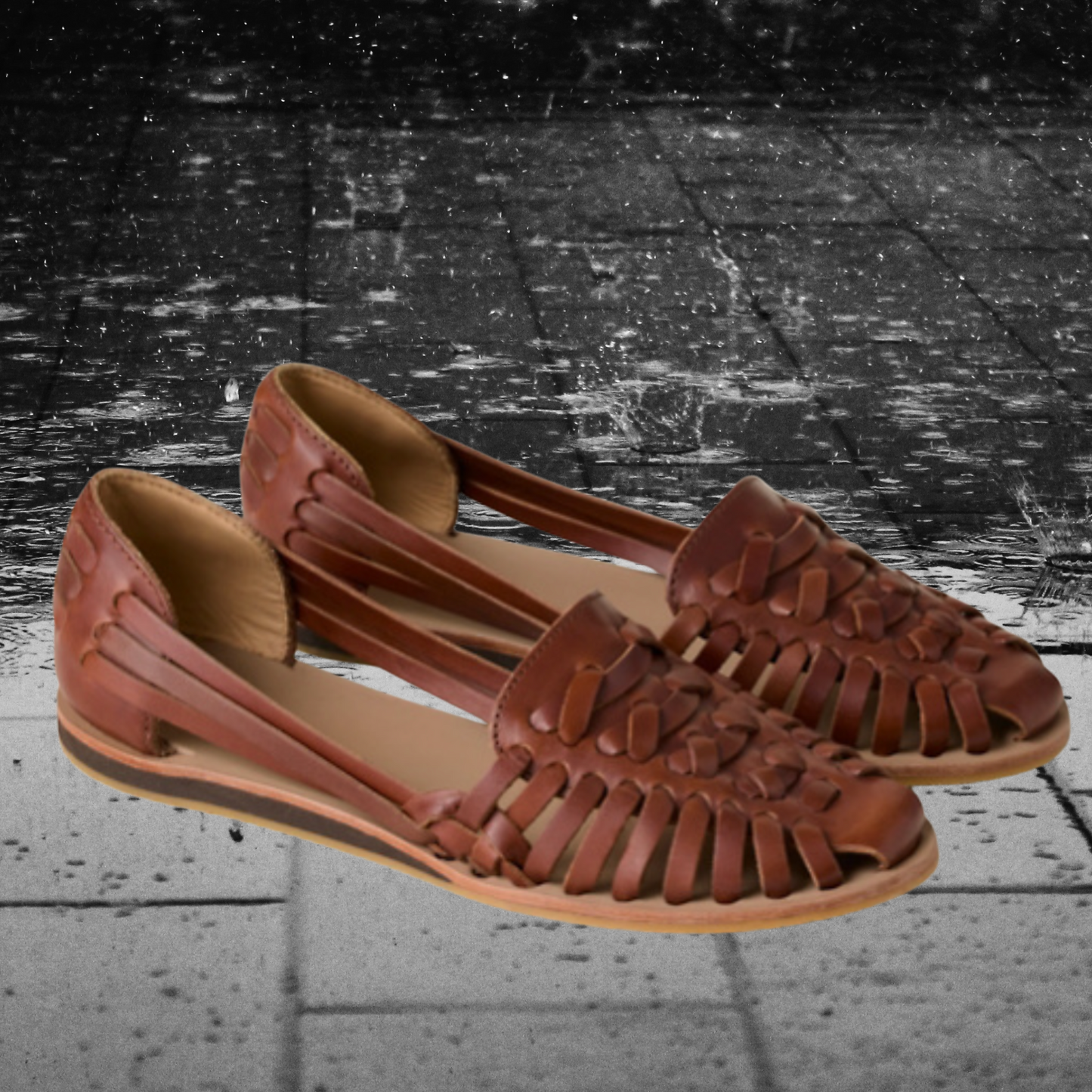 Moderne Sandalen mit Wedge-Absatz – perfekt für warme Sommertage | Braun