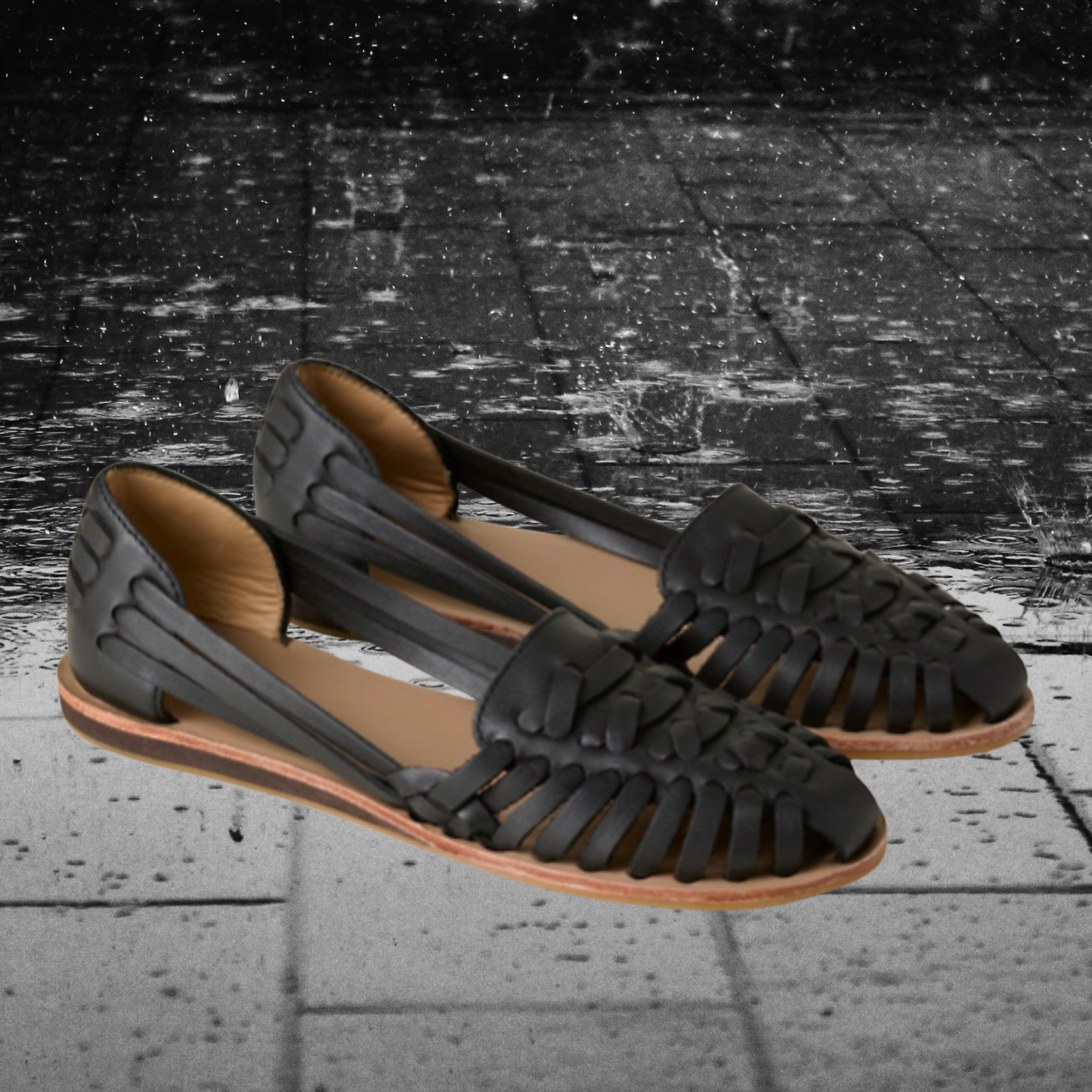 Moderne Sandalen mit Wedge-Absatz – perfekt für warme Sommertage | Schwarz