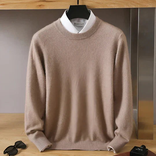O-Ausschnitt Kaschmirpullover für Herren | Leicht 11