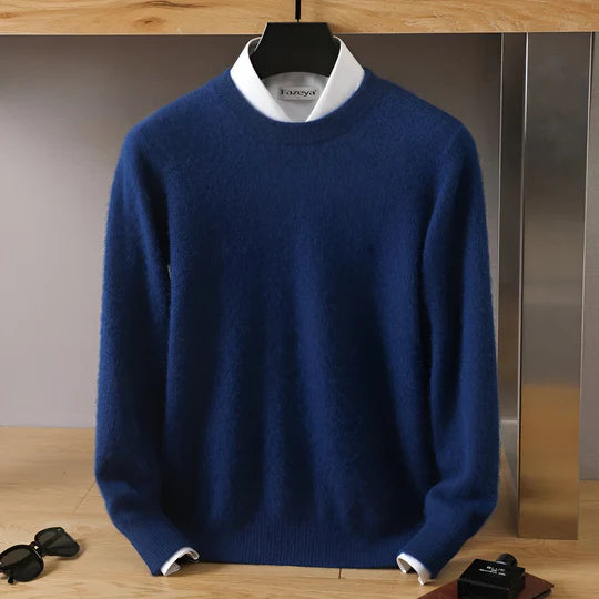 O-Ausschnitt Kaschmirpullover für Herren | Leicht 6
