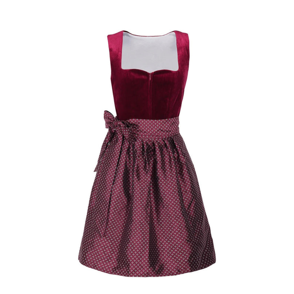 Oktoberfest Dirndlkleid | Ärmellos, Kontrastdesign 0