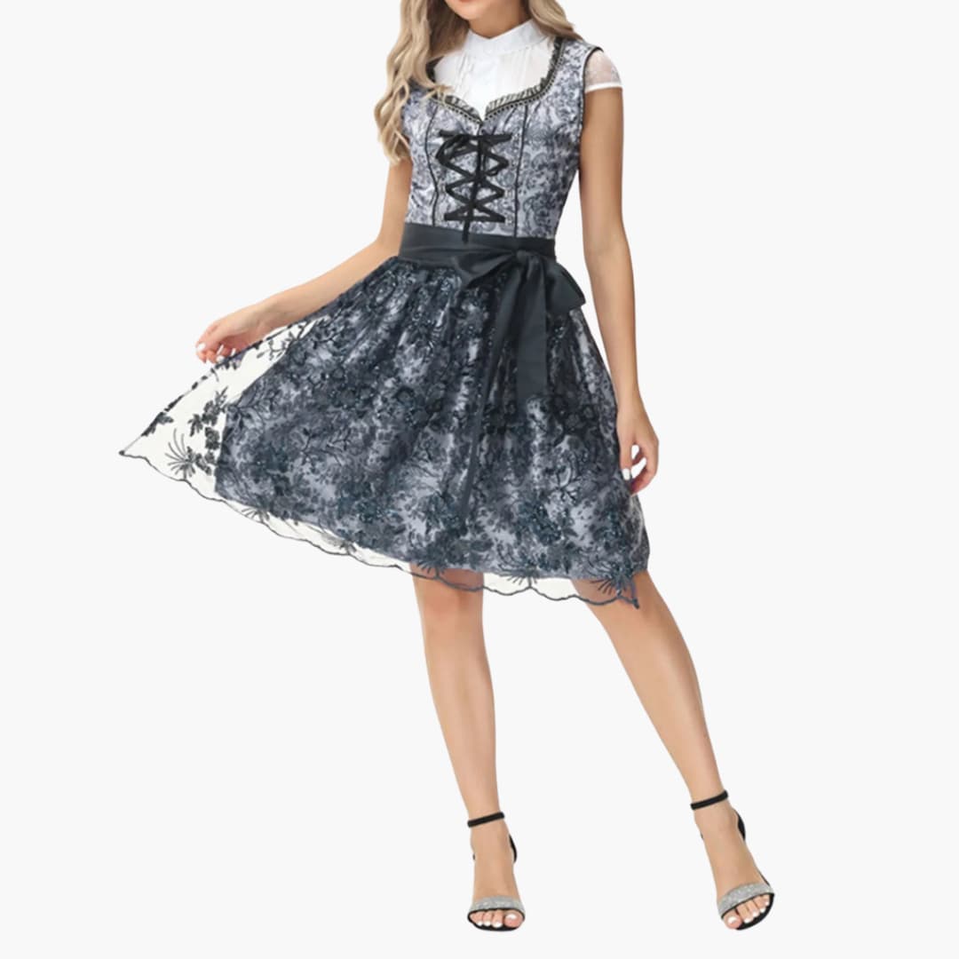 Oktoberfest Dirndlkleid mit Hakenverschluss | Quadratischer Ausschnitt 0