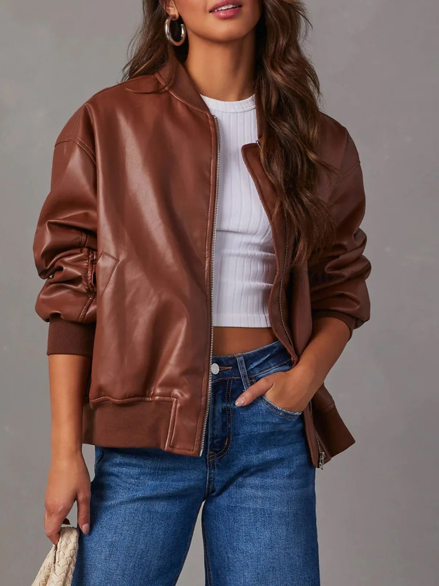 Oversize-Bomberjacke für Damen | Hüftlang 3