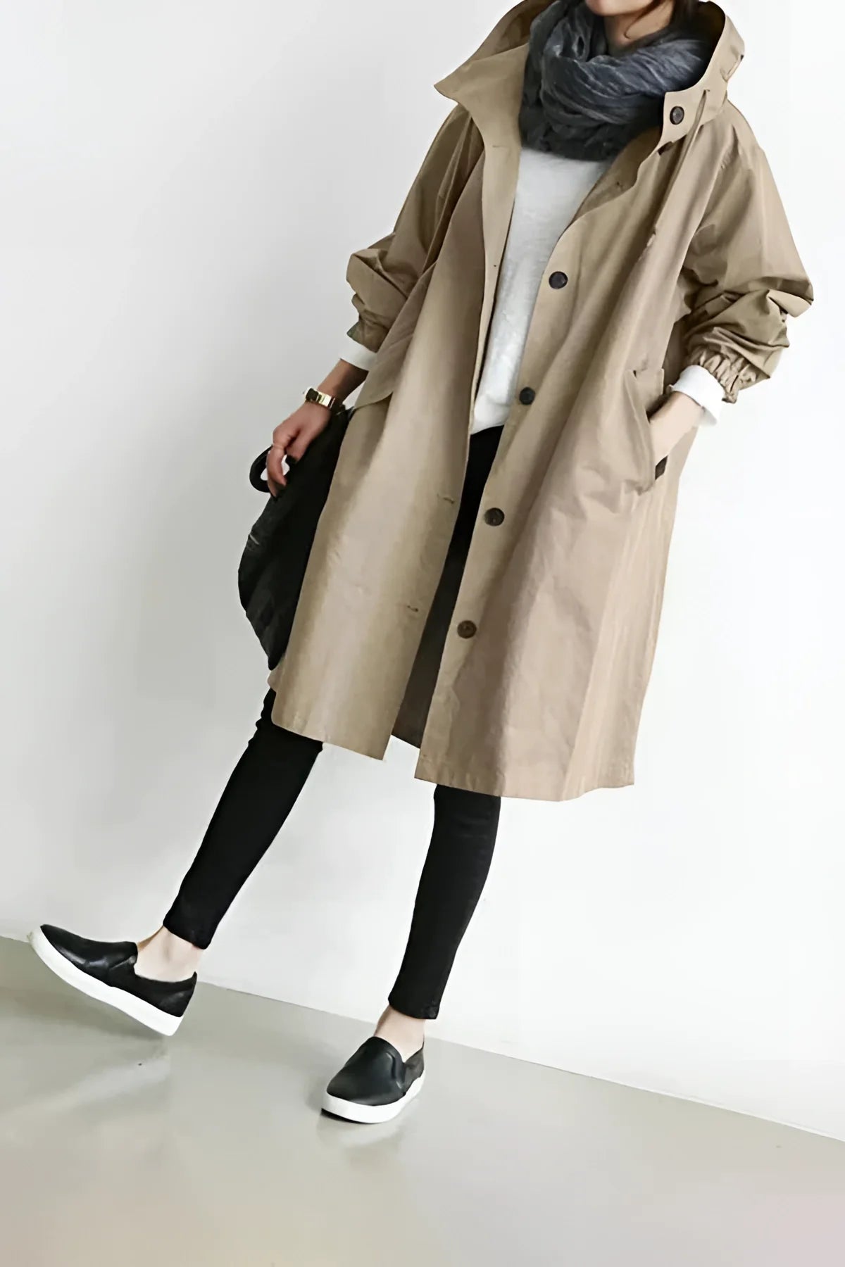 Oversize-Kapuzenmantel für Damen | Wasserdicht 4