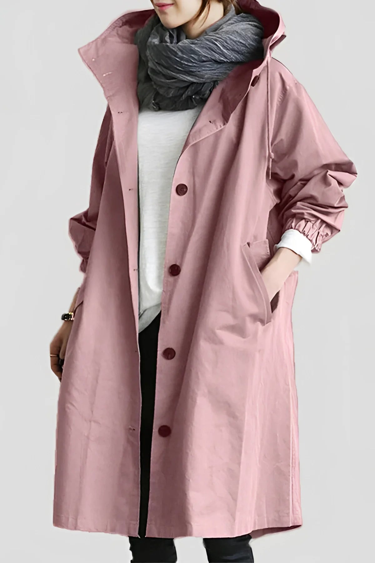 Oversize-Kapuzenmantel für Damen | Wasserdicht 7
