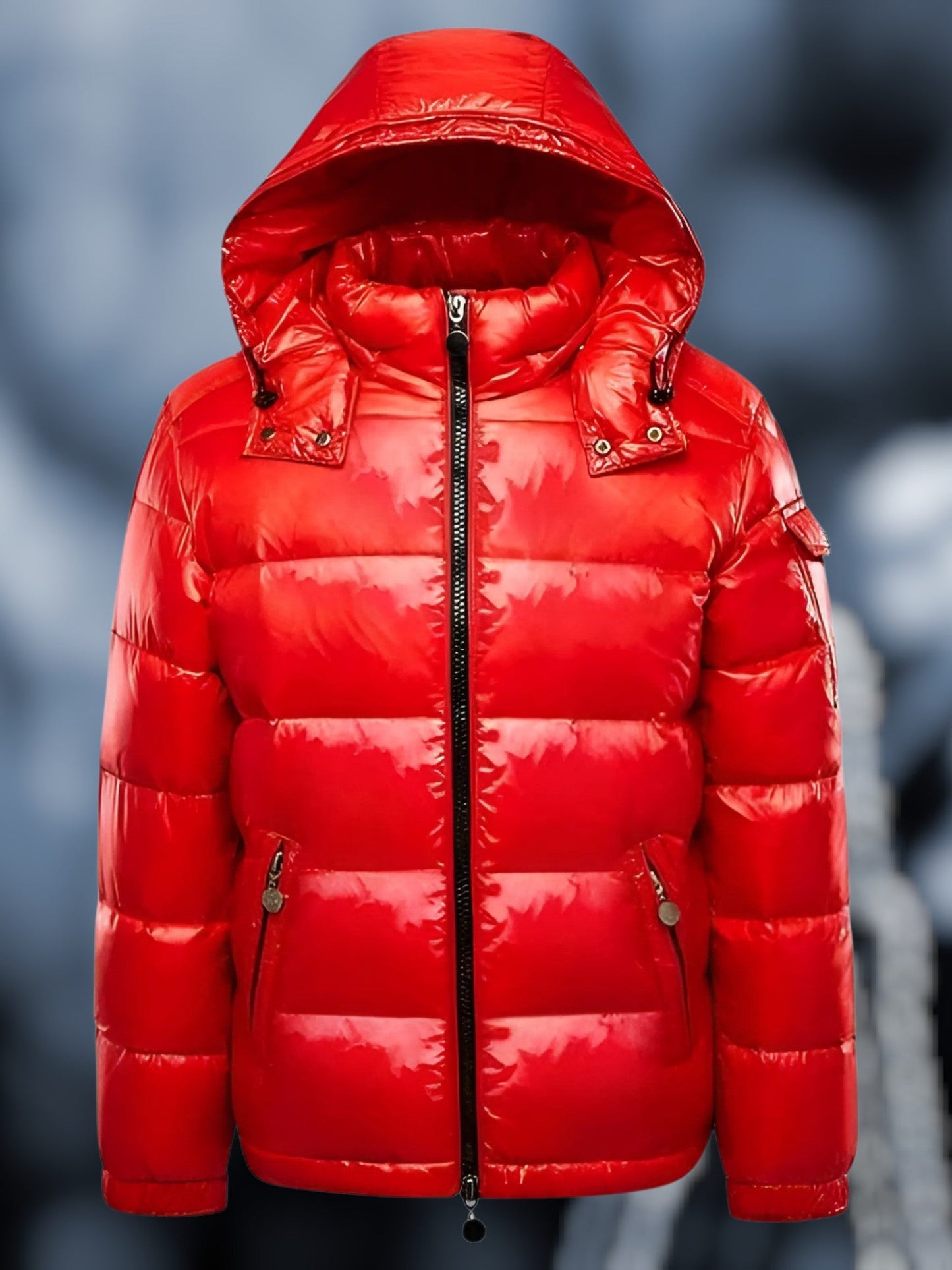 Pufferjacke mit Kapuze | Reißverschluss vorne 2