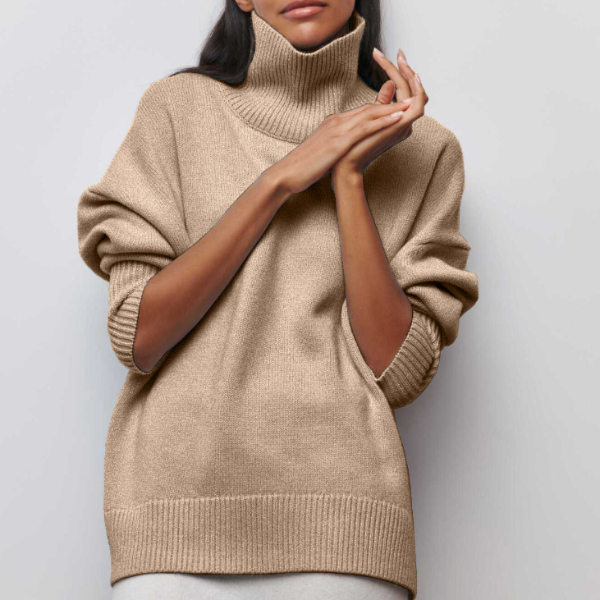 Rollkragenpullover für Damen | Lässige Passform | Winter 2
