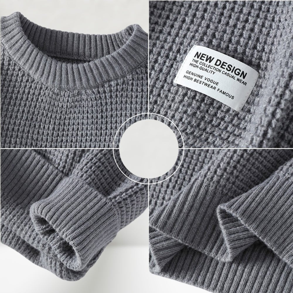 Rundhals-Strickpullover für Herren | Normale Länge 3