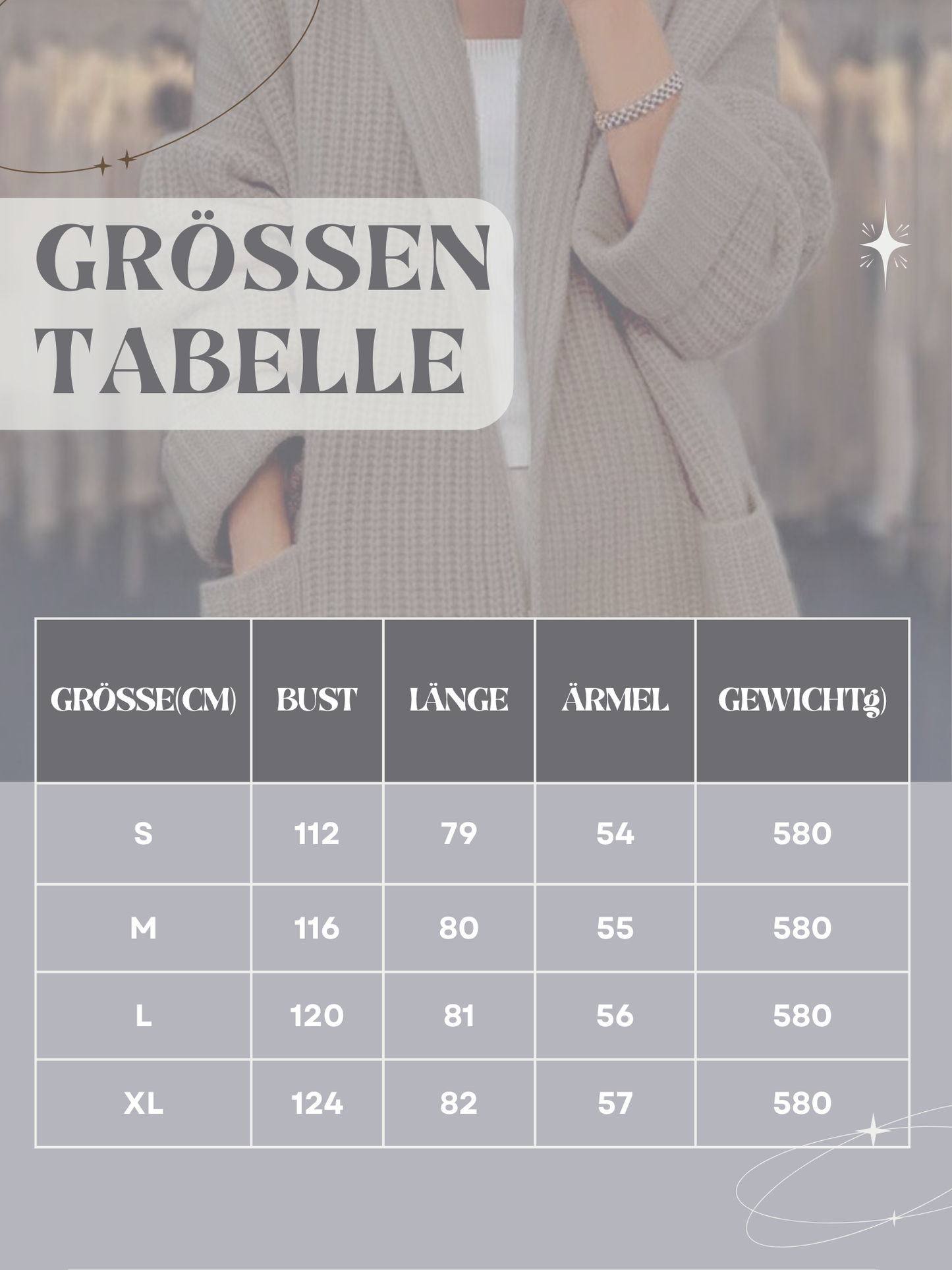 Langer Cardigan für Damen | Relaxed Fit