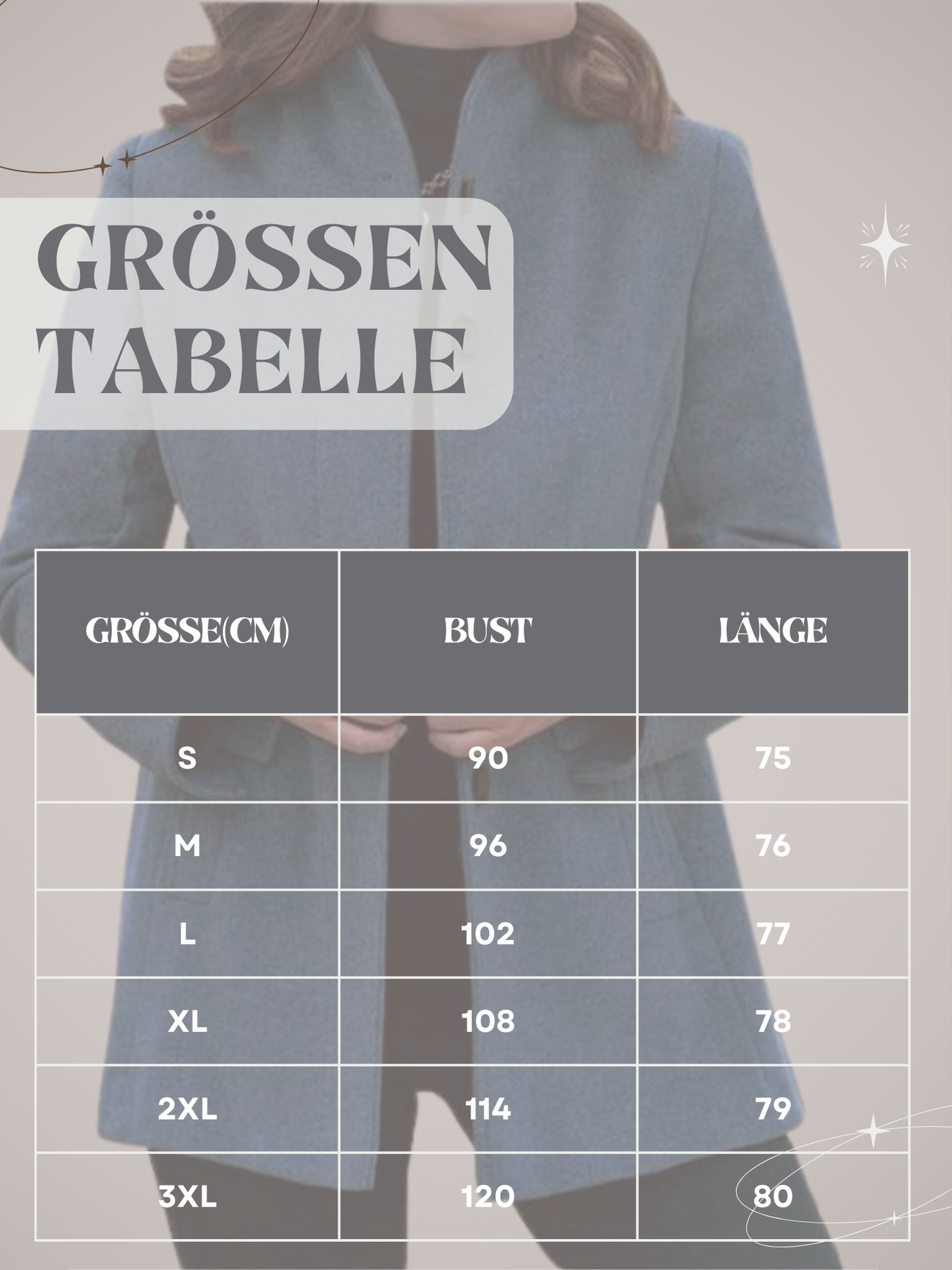 Wollmantel für Damen, strapazierfähig, zeitloser Schnitt | Winter