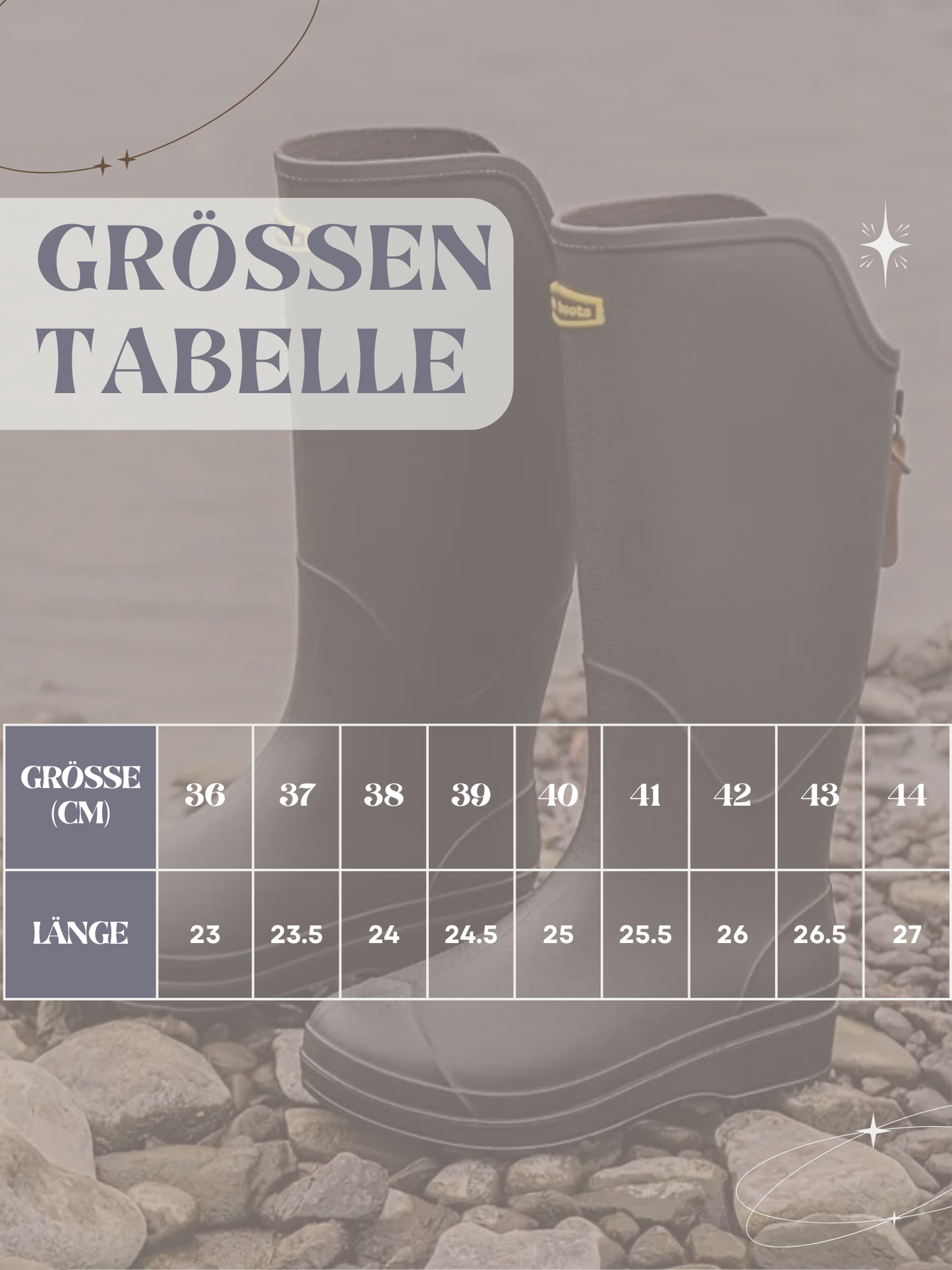 Wasserdichte Gummistiefel für Damen | Leicht