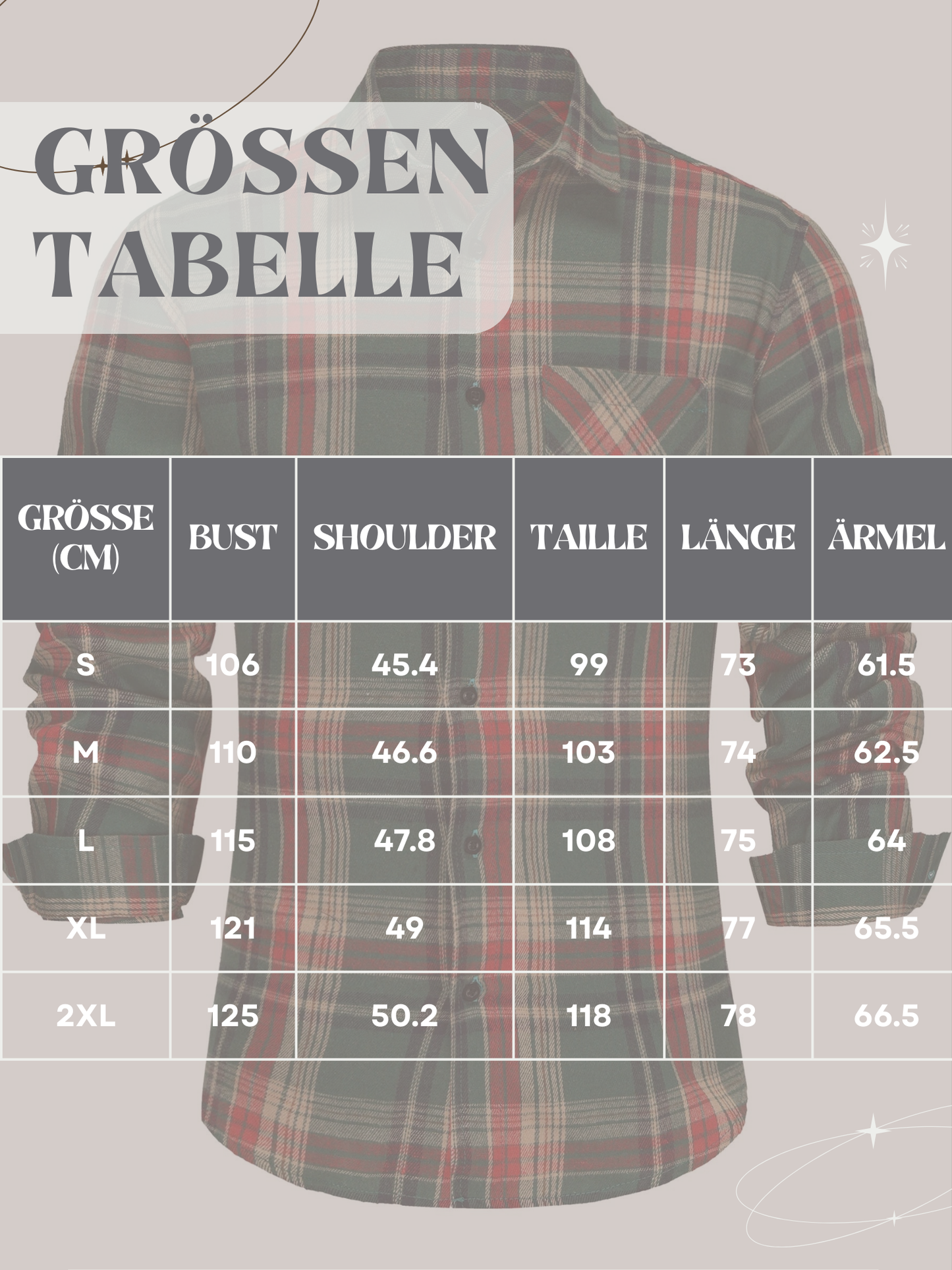 Baumwoll-Langarmhemd für Herren | Klassische Passform