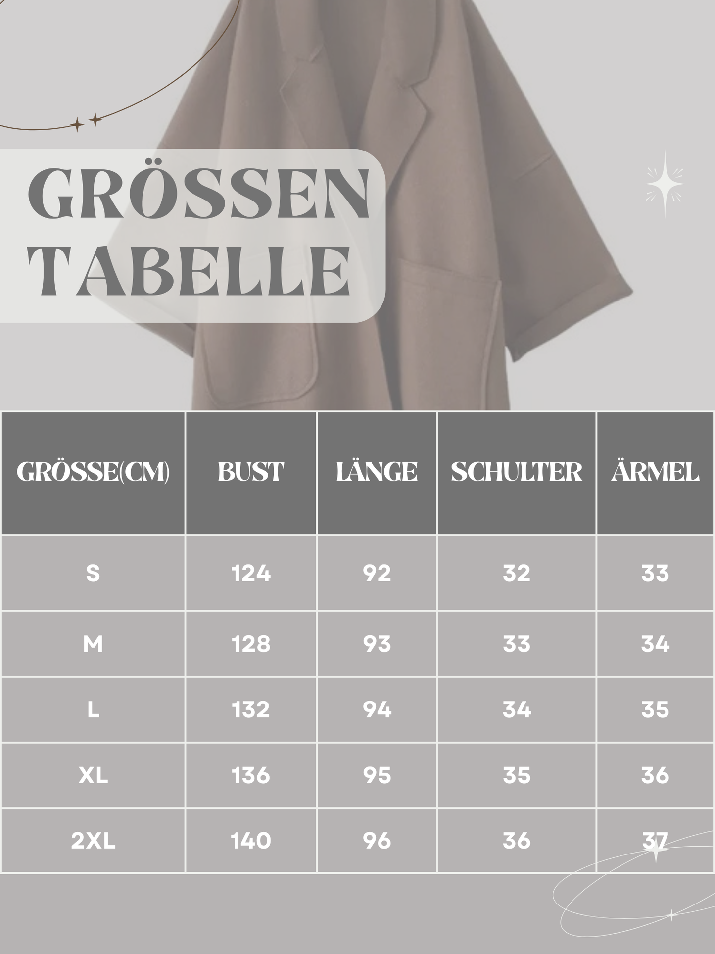 Oversize-Trenchcoat für Damen | Wollmischung Mantel