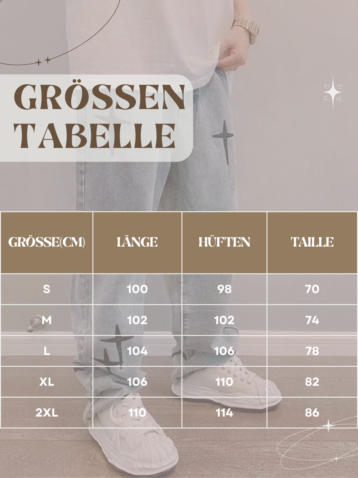 Loose Fit Baggy Jeans für Männer | Retro Style