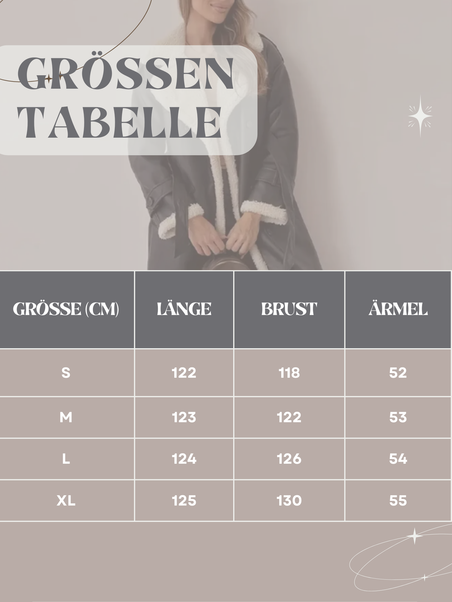 Langer Trenchcoat für Damen, mit Lammfellfutter, zweireihig | Winter