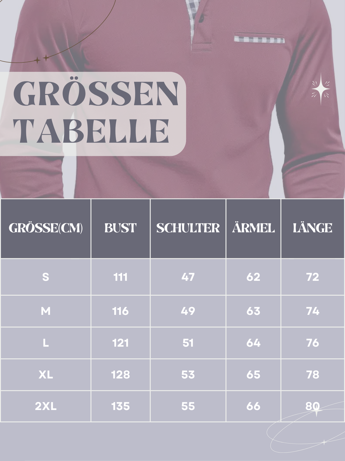 Langarm-Poloshirt aus Baumwolle für Herren | Bequeme Passform