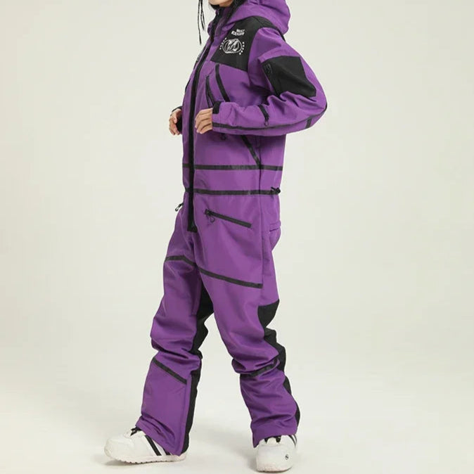 Ski Overall Damen | Wasserfest, Mit Kapuze | Winter 4