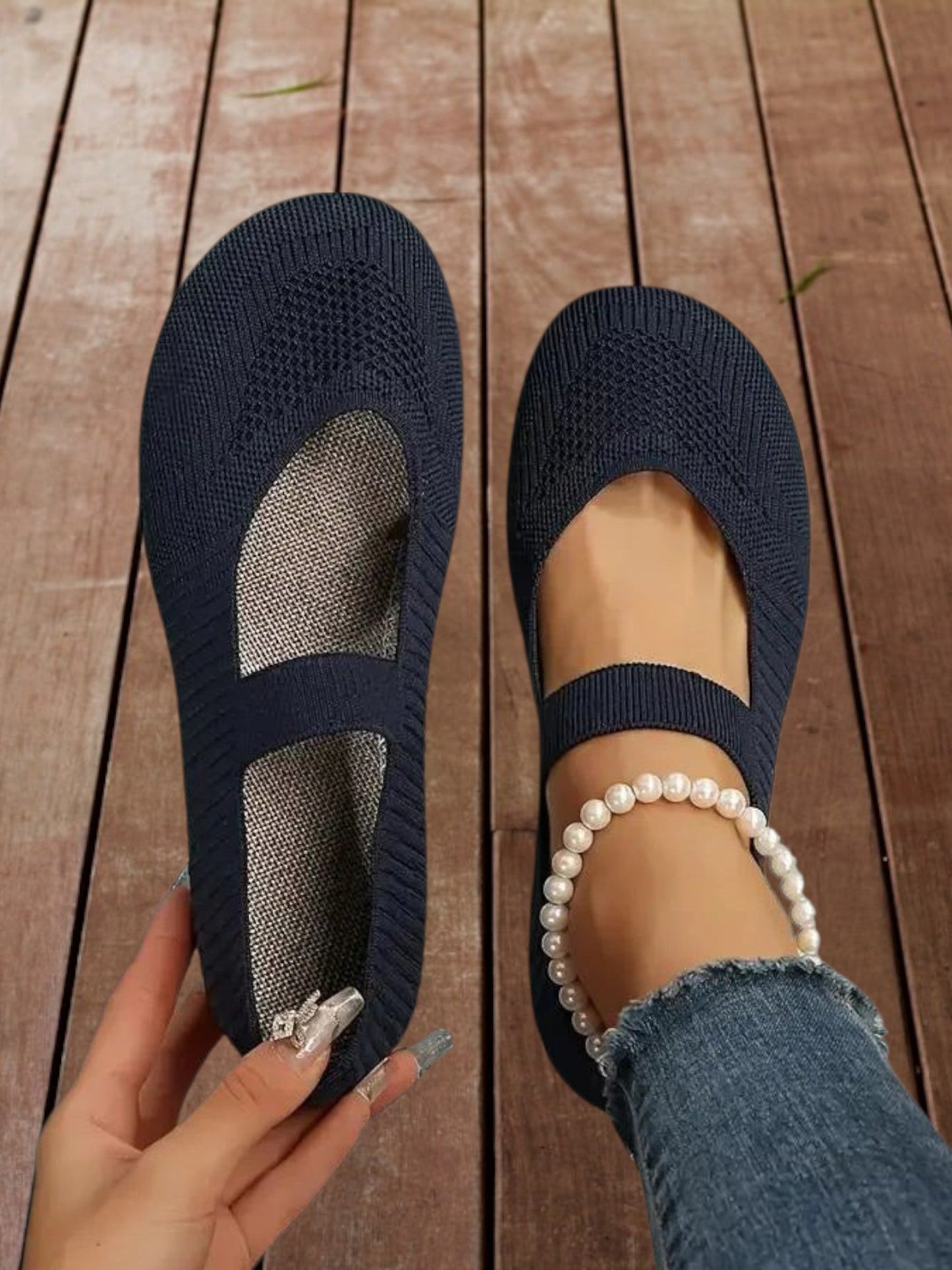 Slip-on-Frauenschuhe mit gepolsterter Innensohle und nicht rutscher Sohle 2