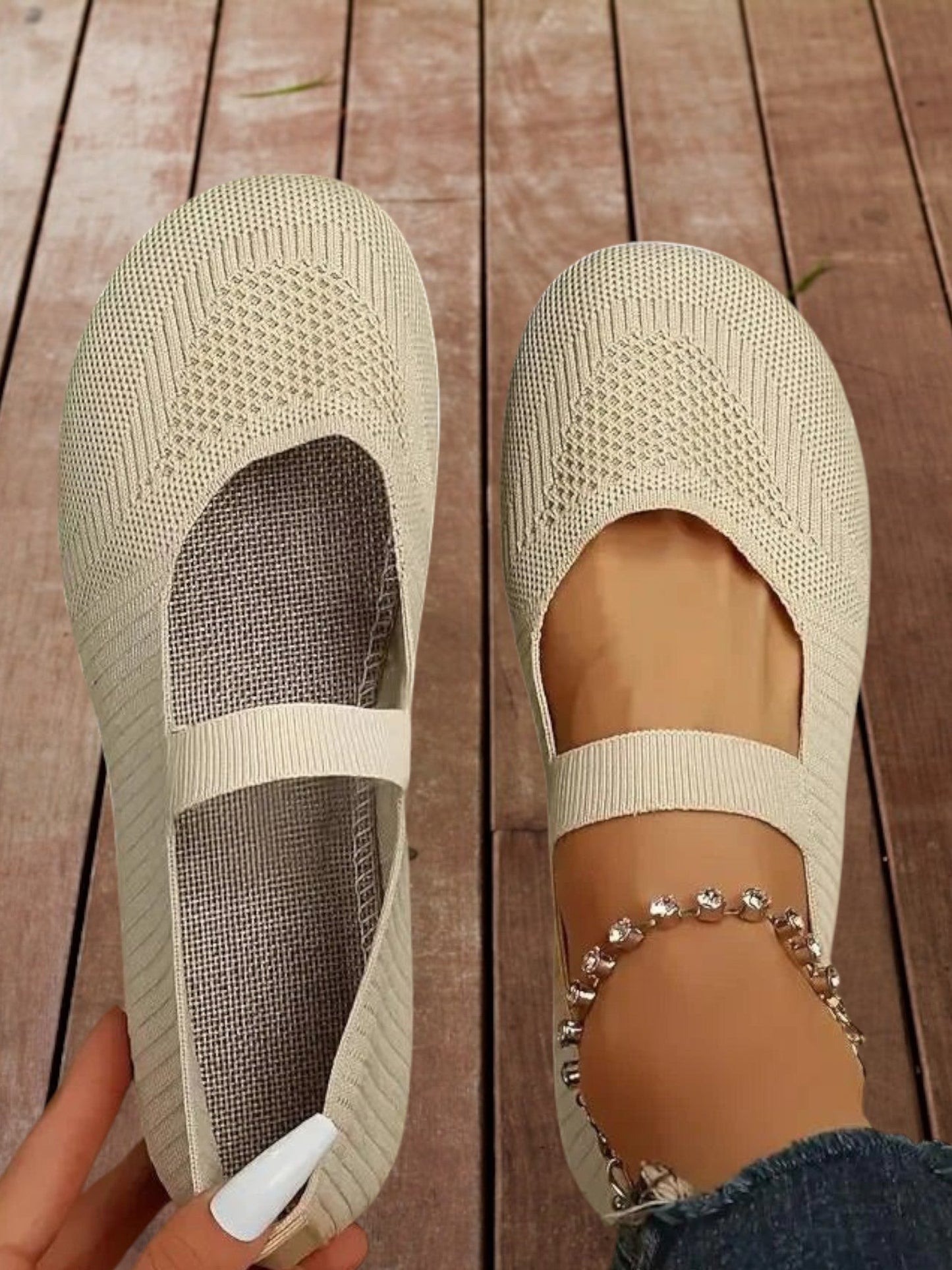 Slip-on-Frauenschuhe mit gepolsterter Innensohle und nicht rutscher Sohle 3