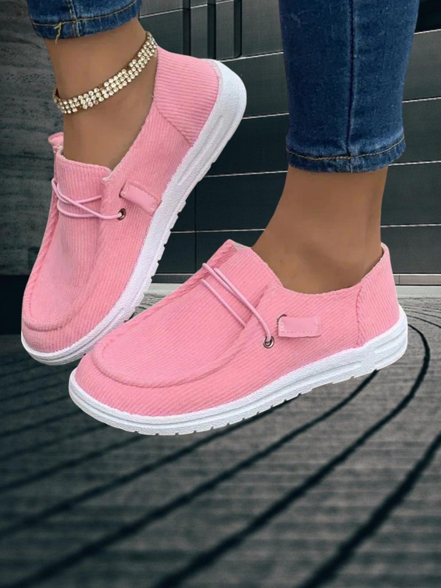 Slip-on-Sommerschuhe, leichtes und komfortables flaches Design 3