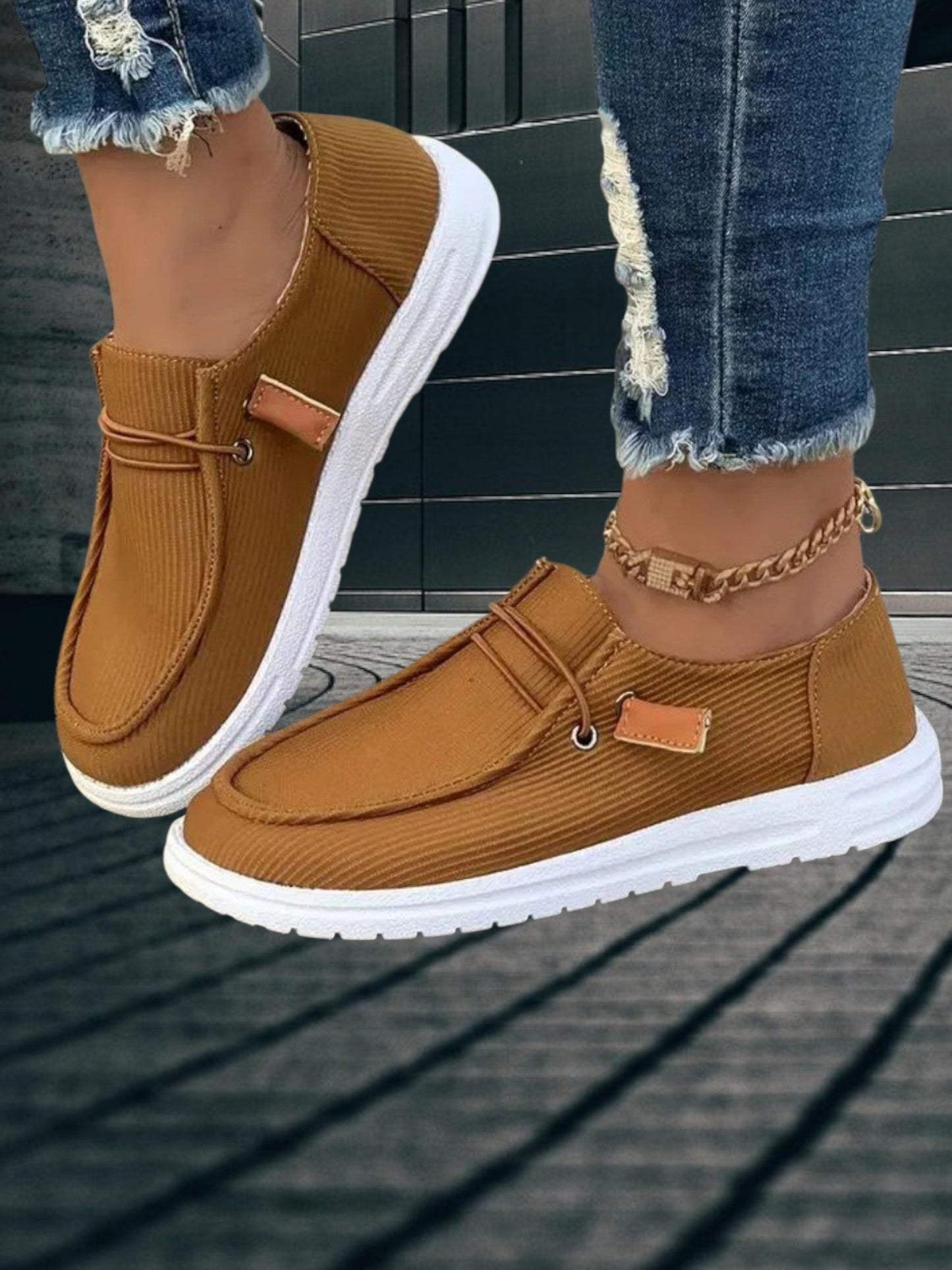 Slip-on-Sommerschuhe, leichtes und komfortables flaches Design 5