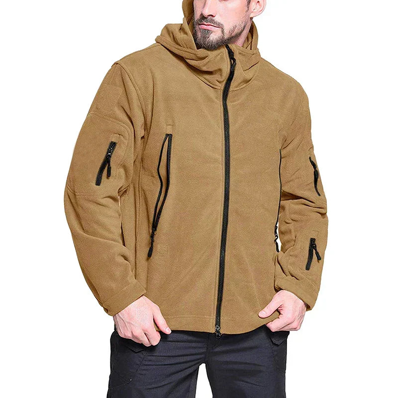 Softshelljacke Herren, Wasserabweisend, Abnehmbare Kapuze | Funktional 1