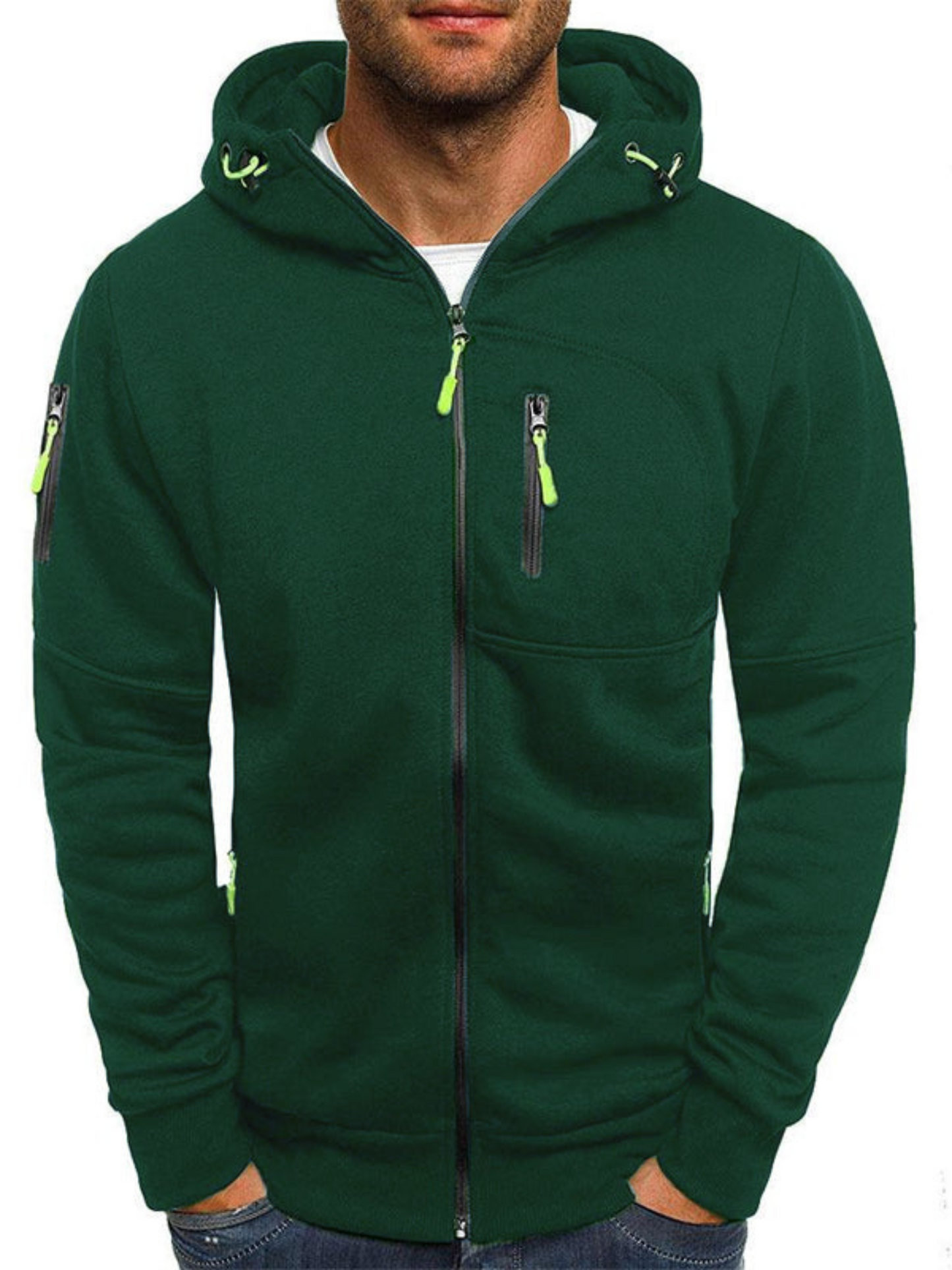 Sportjacke für Herren, Slim Fit mit Kapuze | Leicht 5