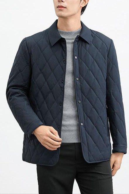 Steppjacke für Herren, Rauten-Design, Warm und Atmungsaktiv | Winter 1