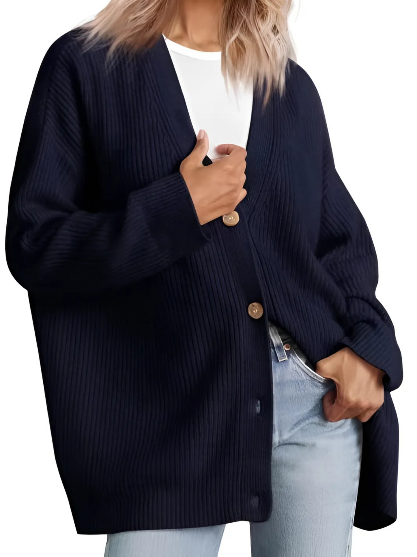Strickjacke für Damen, Oversize | Leichte Passform 1
