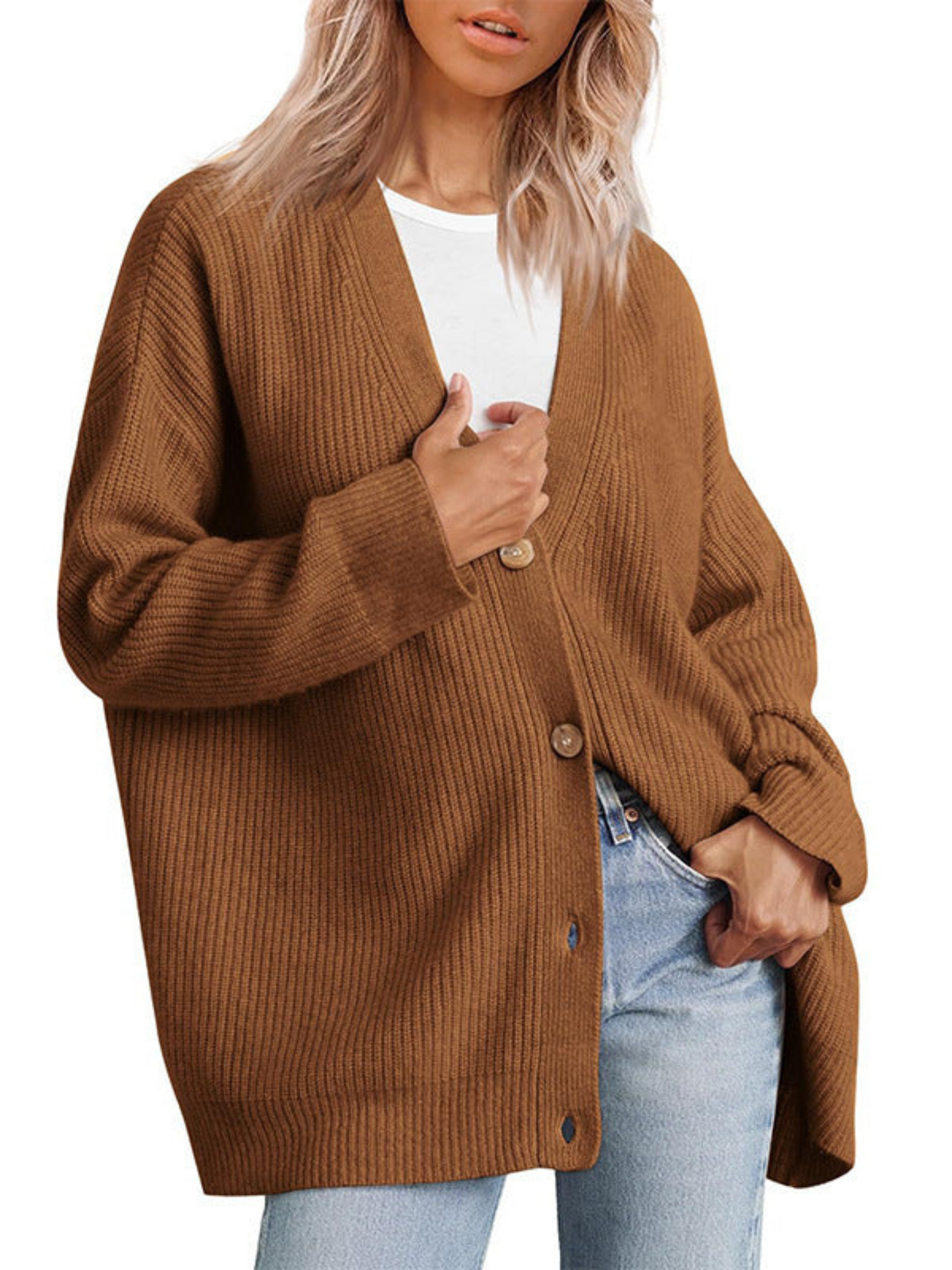 Strickjacke für Damen, Oversize | Leichte Passform 10