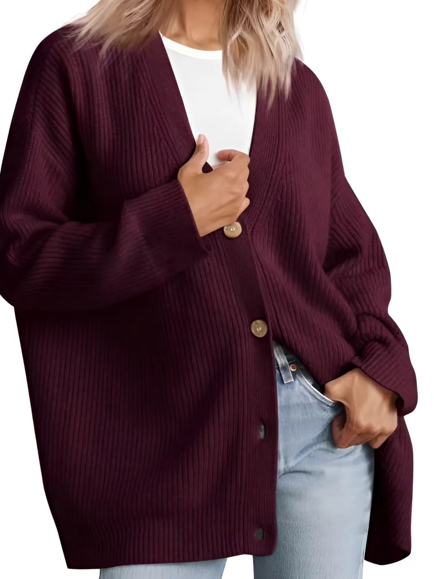 Strickjacke für Damen, Oversize | Leichte Passform 2