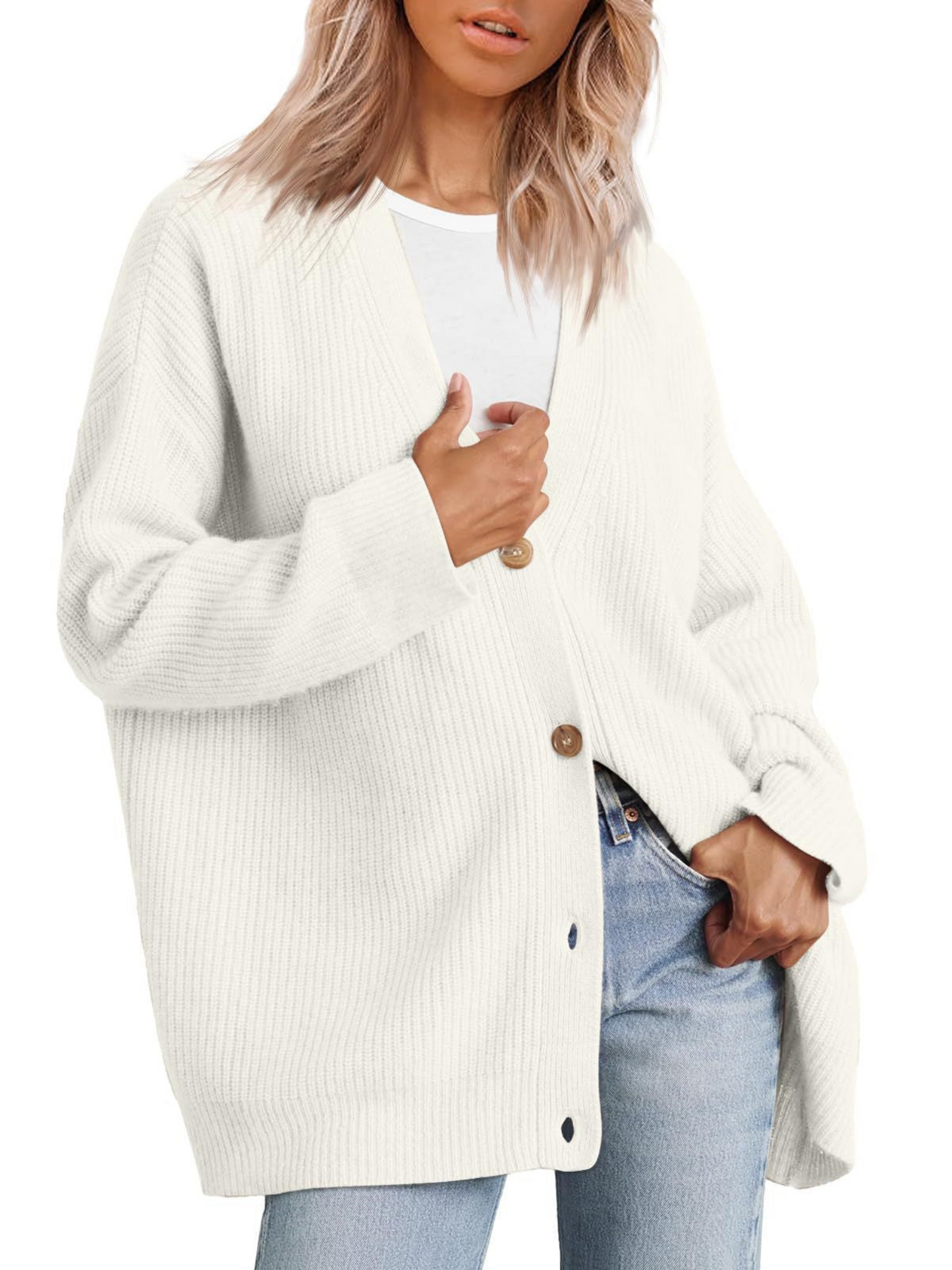 Strickjacke für Damen, Oversize | Leichte Passform 6