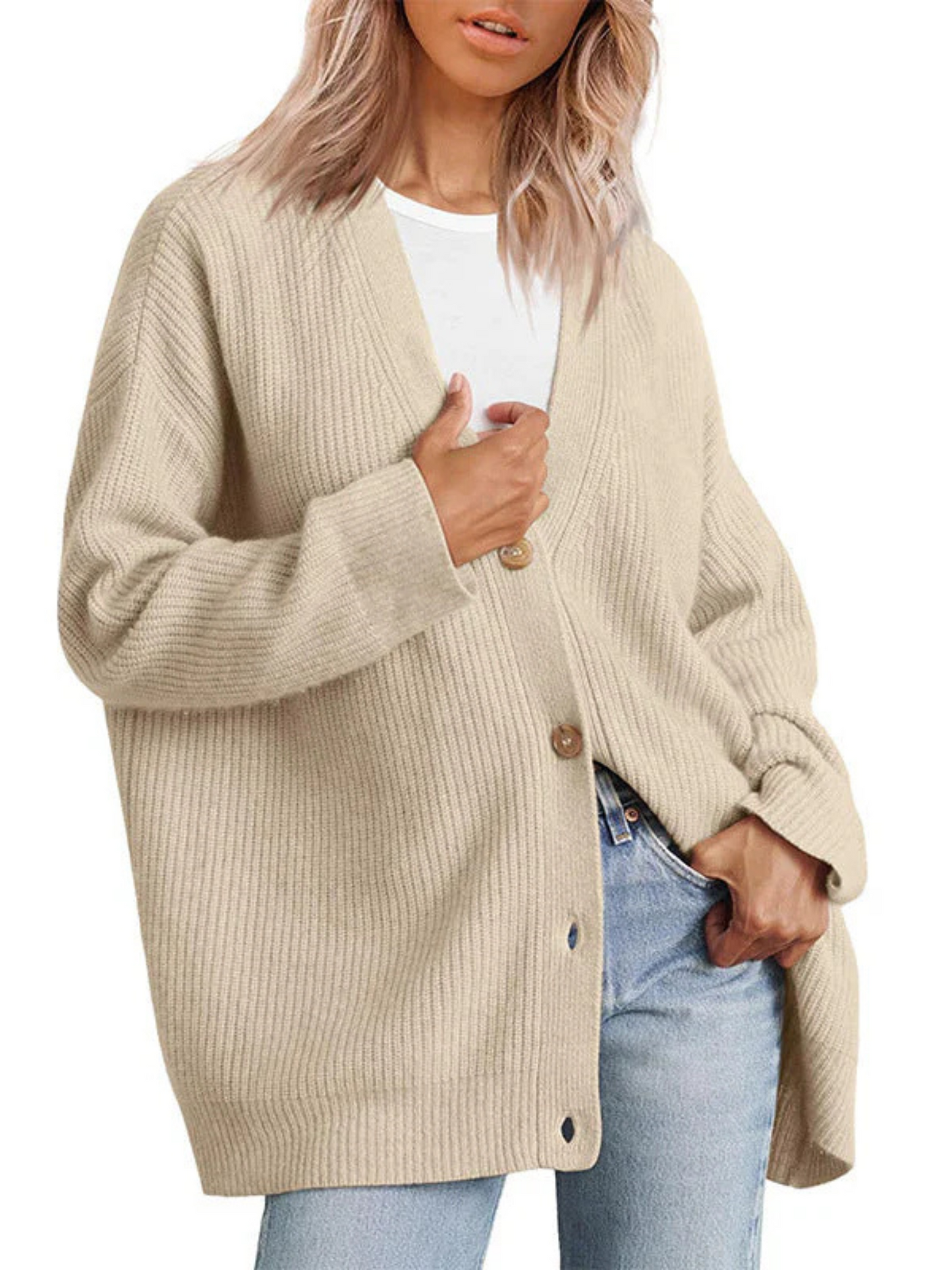 Strickjacke für Damen, Oversize | Leichte Passform 8