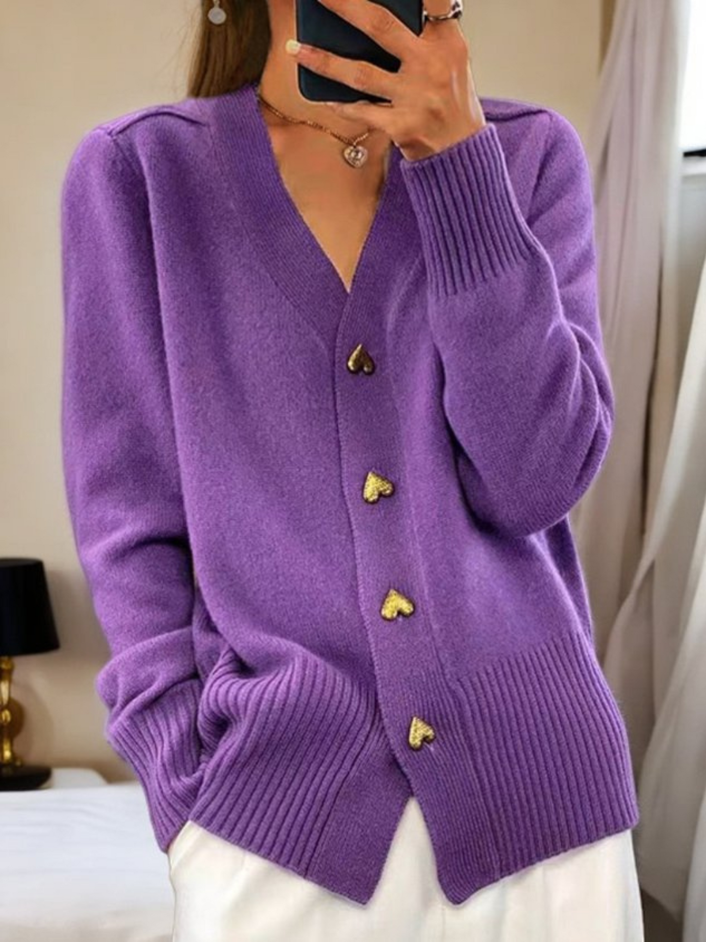 Strickjacke für Damen | Herzknöpfe 4