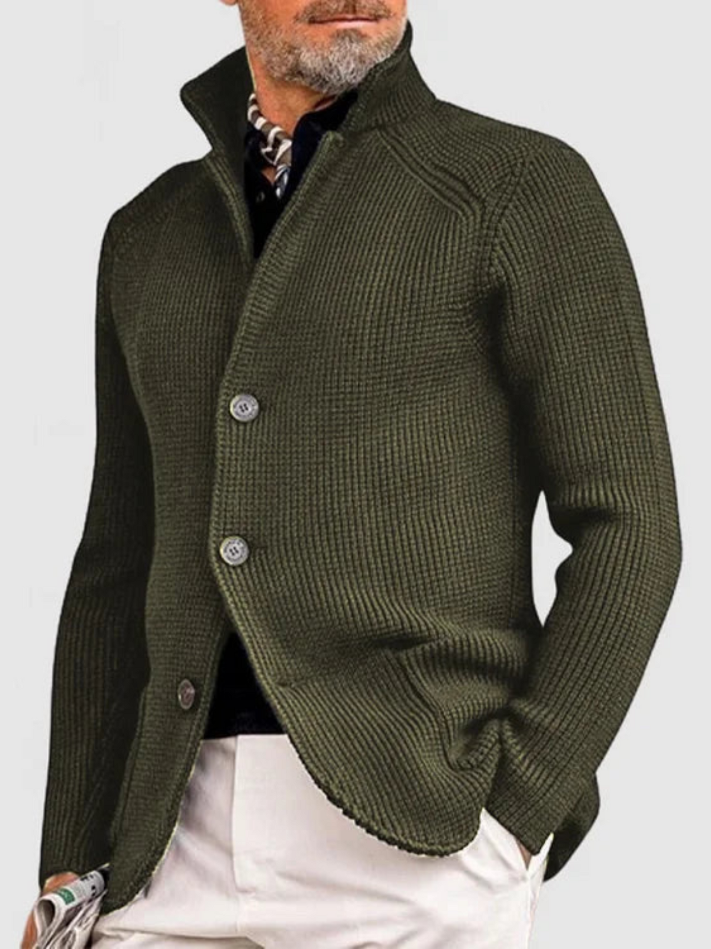 Strickjacke für Herren | Hüftlang 5