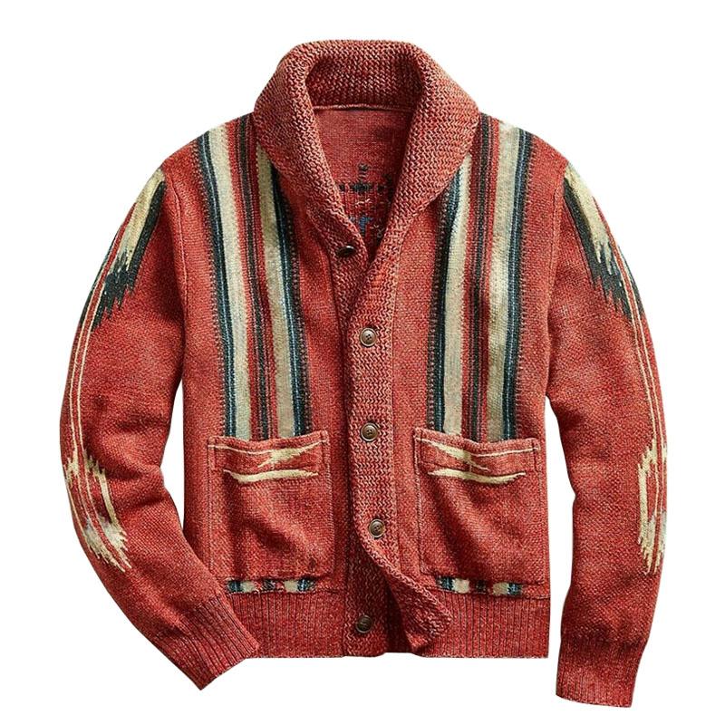 Strickjacke für Herren | Jacquardmuster 0