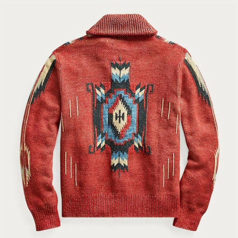 Strickjacke für Herren | Jacquardmuster 1
